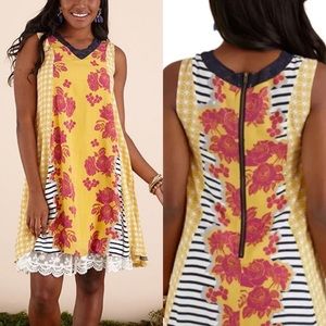 Matilda Jane Golden Key Swing Dress S